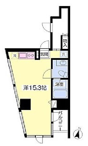 広尾ZERO　201号室　間取り