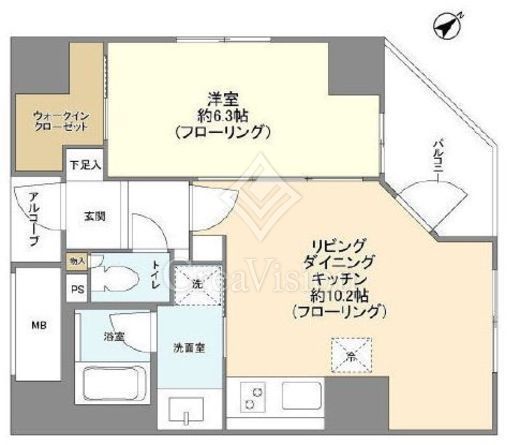 中銀東京日本橋マンシオン　301号室　間取り