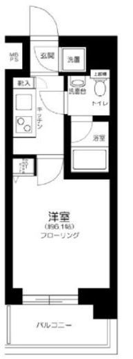 エクセリア芝大門　102号室　間取り