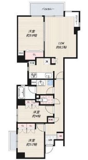 インプルーブ西早稲田　102号室　間取り
