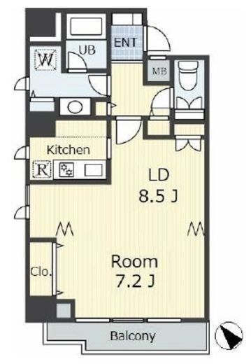 白金アネックス　901号室　間取り