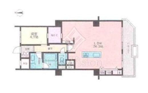 平河マンション　3F1号室　間取り