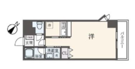 フェルテ髙波　901号室　間取り