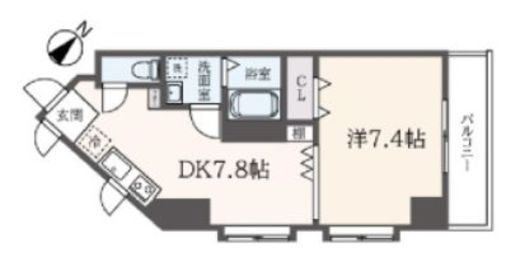 フェルテ髙波　905号室　間取り