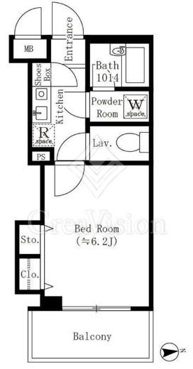 コアロート西早稲田　103号室　間取り