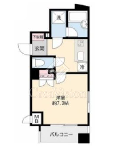 エクセレント三越前　203号室　間取り
