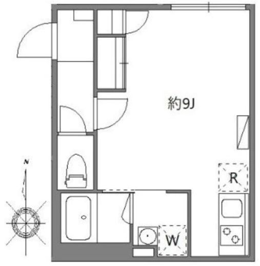 ソラシアレジデンス早稲田　102号室　間取り