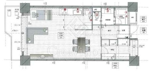 シャンボール三田　9F1号室　間取り