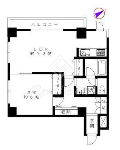 エスポワール麻布　405号室　間取り