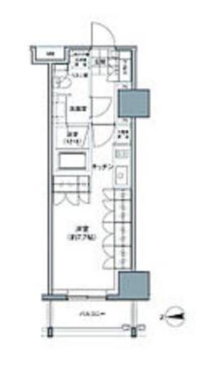 パークハビオ東中野　207号室　間取り