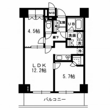レジディア杉並方南町　502号室　間取り