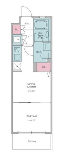 レジディア笹塚　312号室　間取り