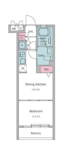 レジディア笹塚　503号室　間取り