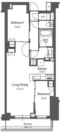 BLESS中野弥生町　316号室　間取り