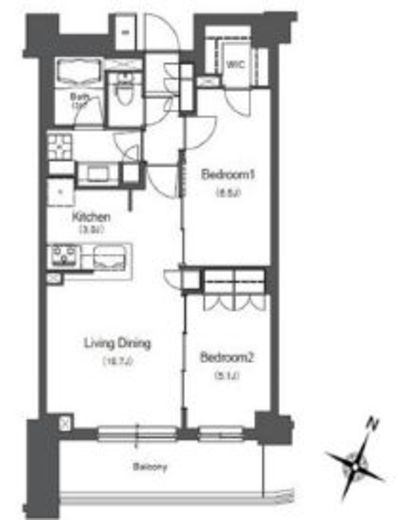 BLESS中野弥生町　416号室　間取り