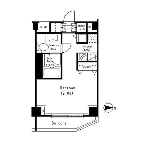 HF中野坂上レジデンス　106号室　間取り