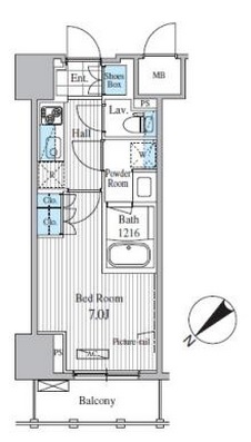 セリオ落合東中野　420号室　間取り