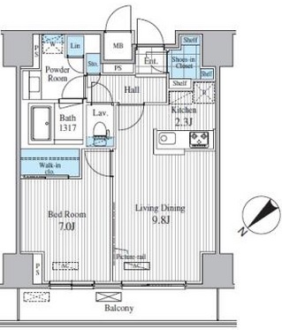 セリオ落合東中野　907号室　間取り