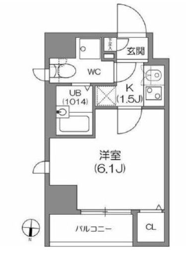 アジールコート中野坂上　501号室　間取り