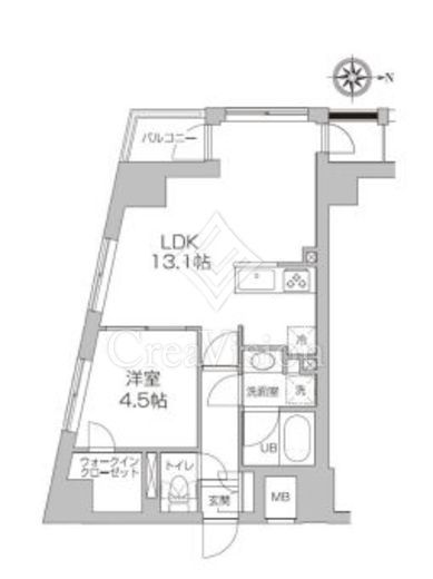 レジディア高円寺　501号室　間取り
