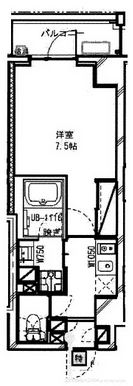 レジディア高円寺　503号室　間取り