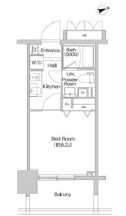 プライムアーバン神楽坂　313号室　間取り