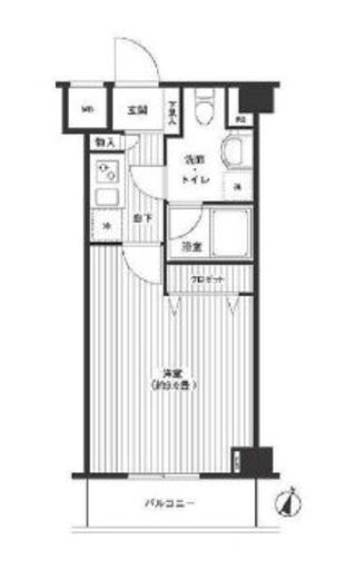 グランハイツ東中野　308号室　間取り