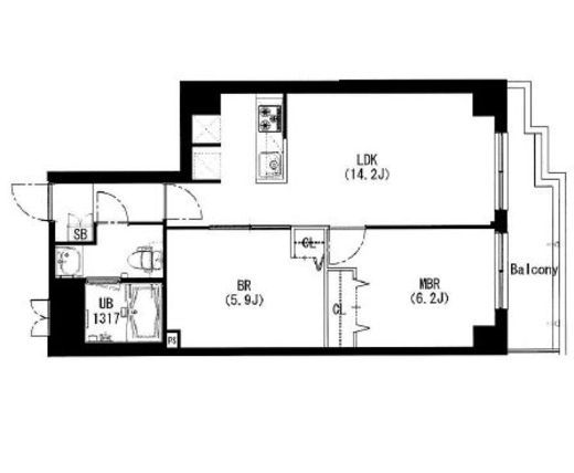エスティメゾン中野富士見町　308号室　間取り