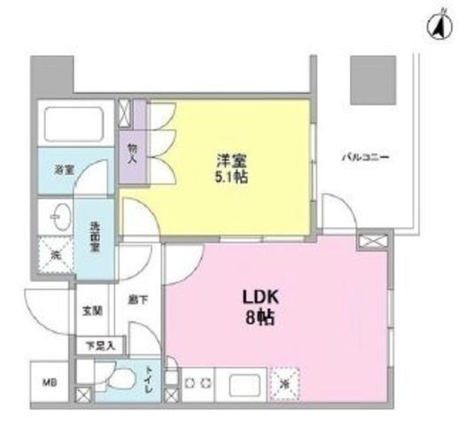 K's新中野　204号室　間取り