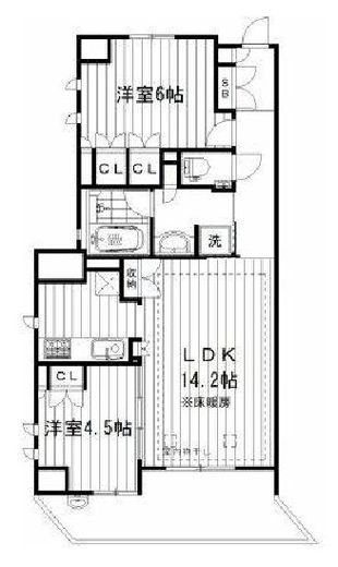 アトラス中野中央　210号室　間取り
