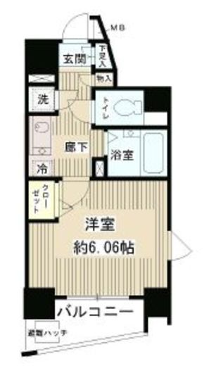 レジディア新中野　602号室　間取り