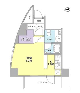 コンフォリア東中野DEUX　201号室　間取り