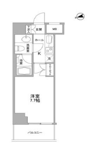 コンフォリア東中野DEUX　202号室　間取り