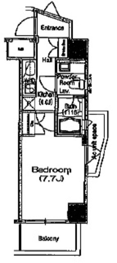 コンフォリア東中野DEUX　605号室　間取り