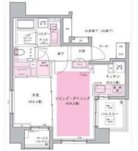 ミリアレジデンス中野坂上　403号室　間取り