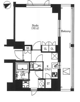 エスティメゾン中野　608号室　間取り
