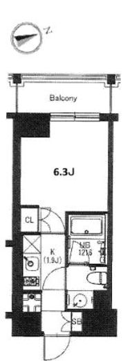エスティメゾン中野　702号室　間取り