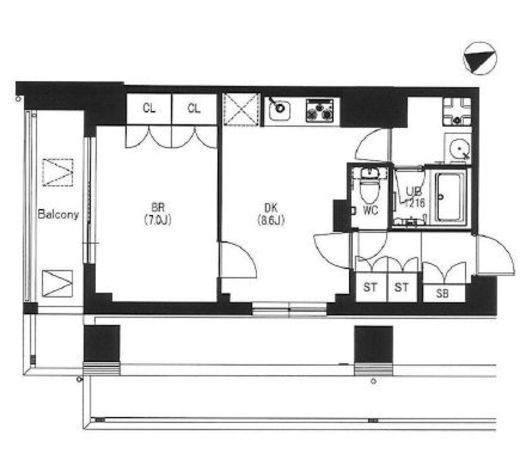 エスティメゾン中野　410号室　間取り