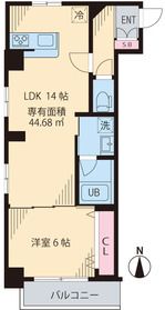 ビイルーム中野　107号室　間取り