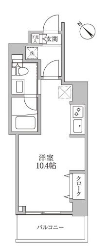 レジディア荻窪Ⅲ　505号室　間取り