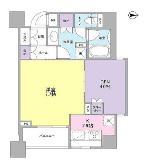 ラクラス新中野　208号室　間取り