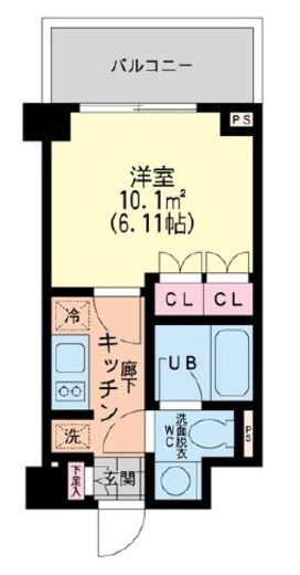 エスティメゾン新中野　101号室　間取り
