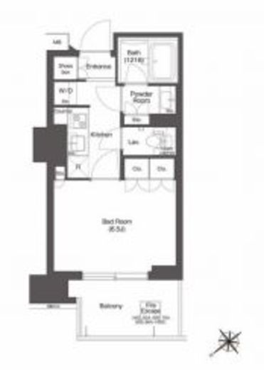 コンフォリア新中野　902号室　間取り