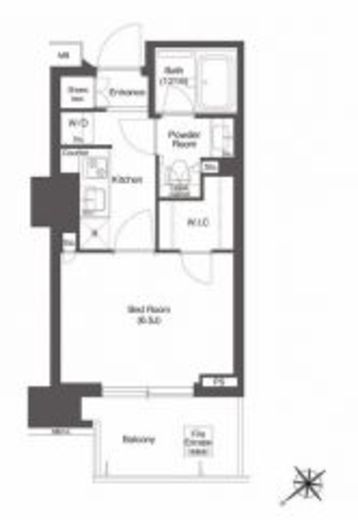 コンフォリア新中野　906号室　間取り
