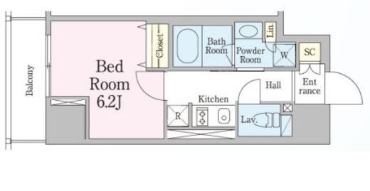 レジディア笹塚3　202号室　間取り