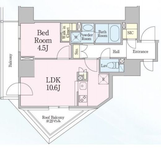レジディア笹塚3　301号室　間取り