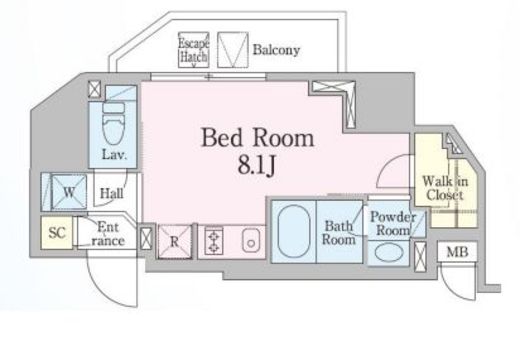 レジディア笹塚3　504号室　間取り