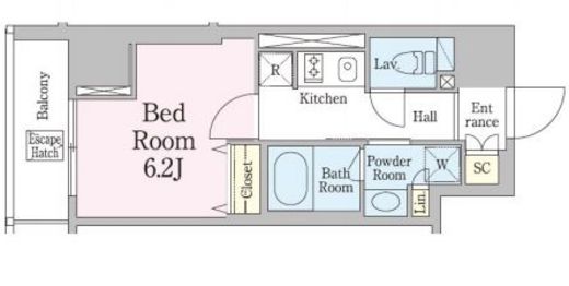 レジディア笹塚3　803号室　間取り