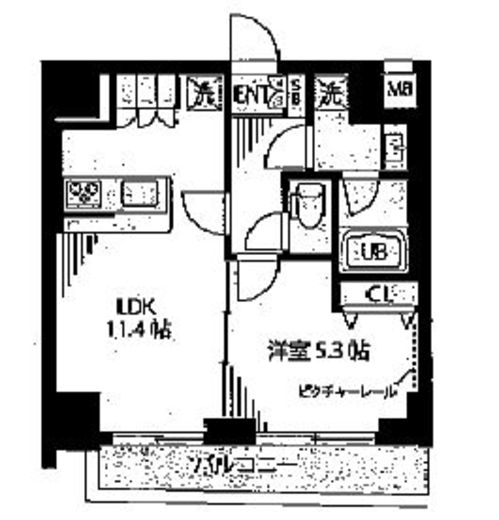 レガリア新中野　901号室　間取り