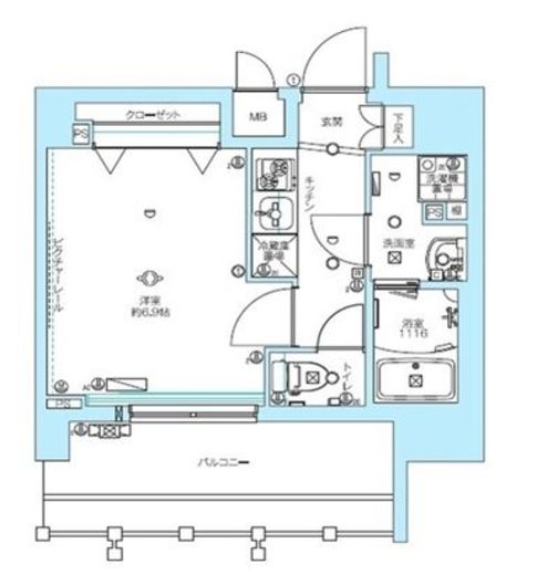 ラクラス中野富士見町　504号室　間取り